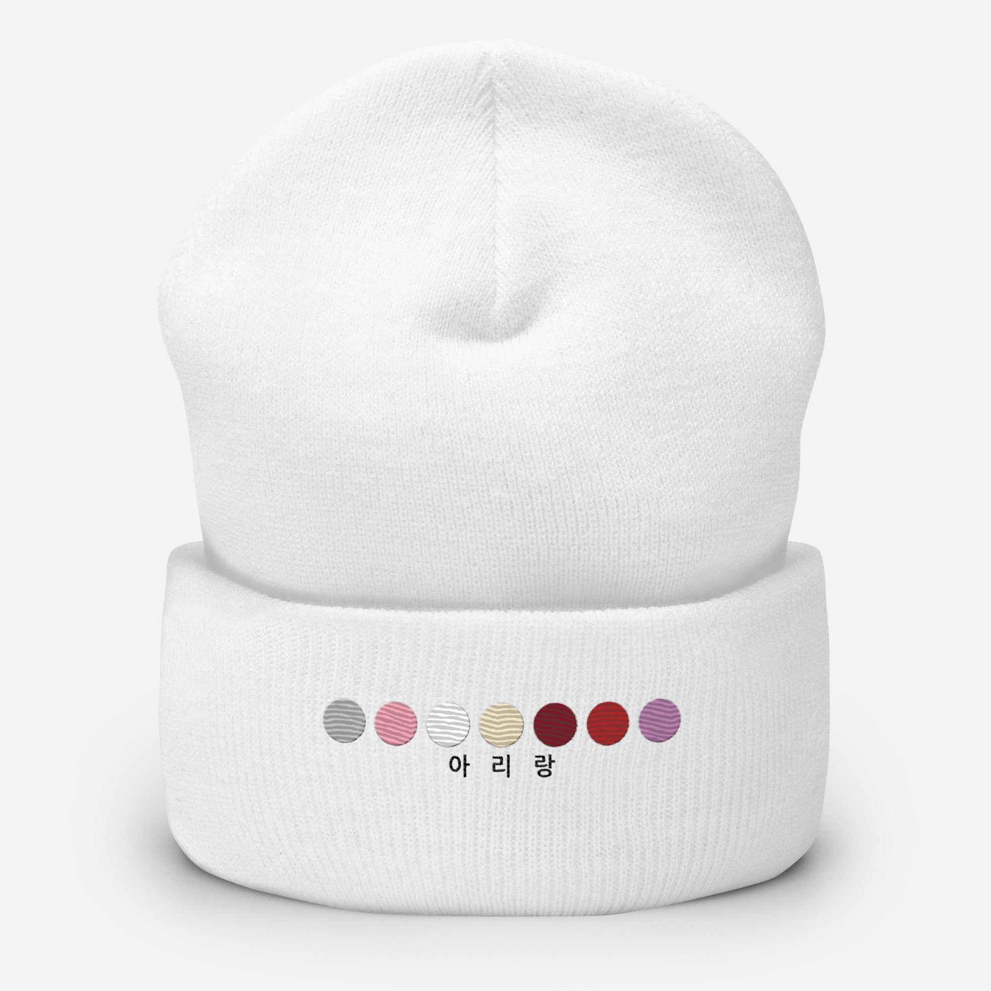 ARIRANG Embroidered Cuffed Ribbed Beanie (아리랑)