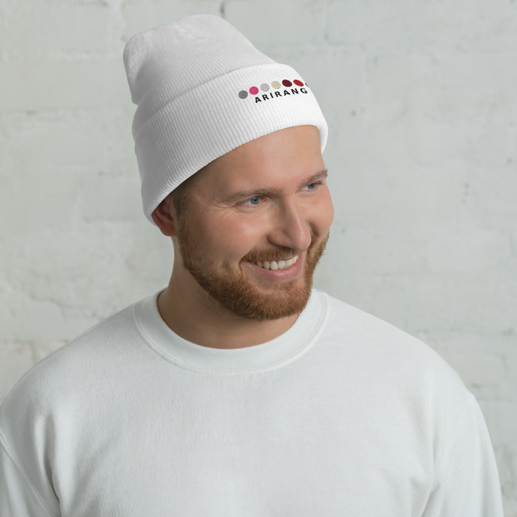 ARIRANG Embroidered Cuffed Ribbed Beanie