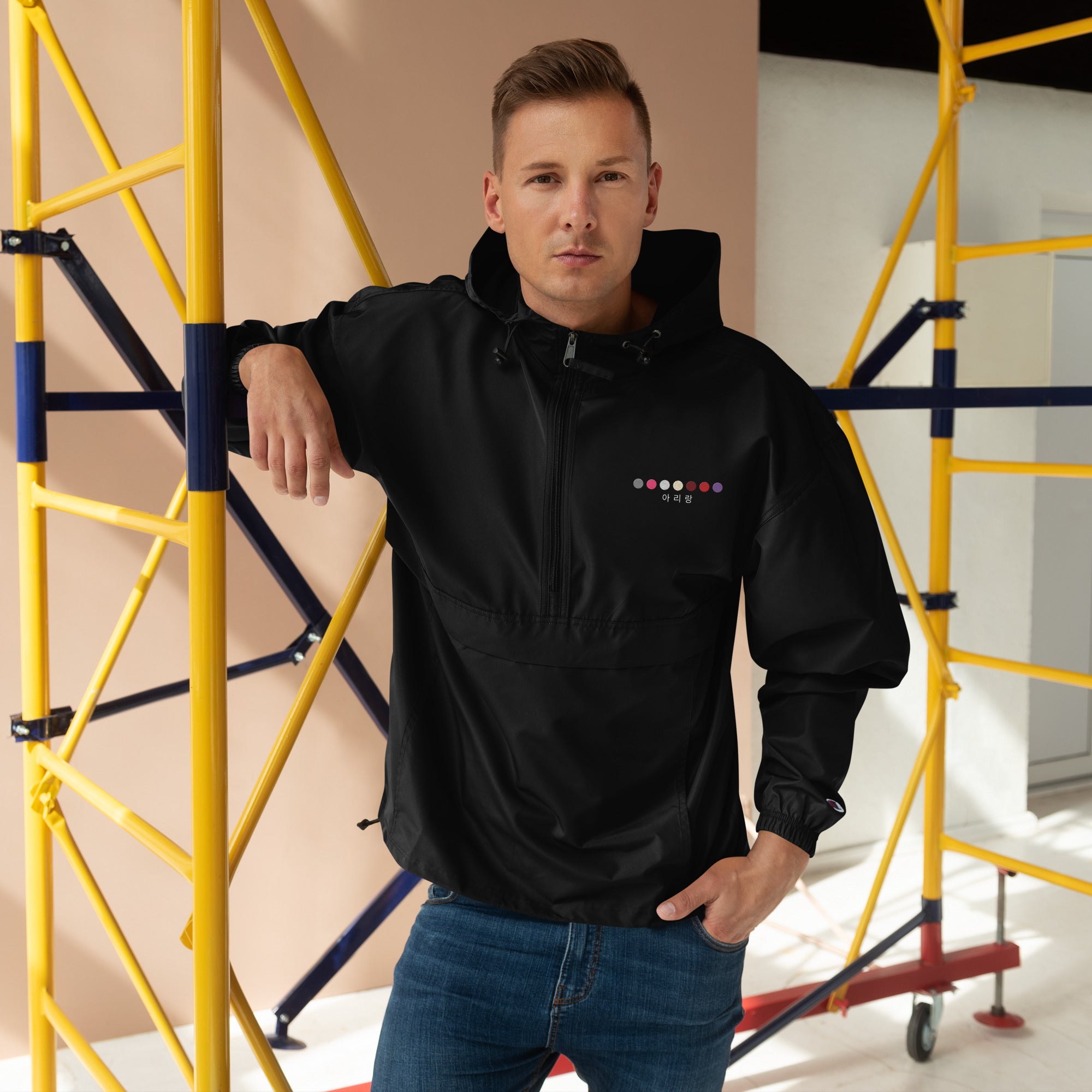 ARIRANG Embroidered Champion Packable Unisex Jacket (아리랑)