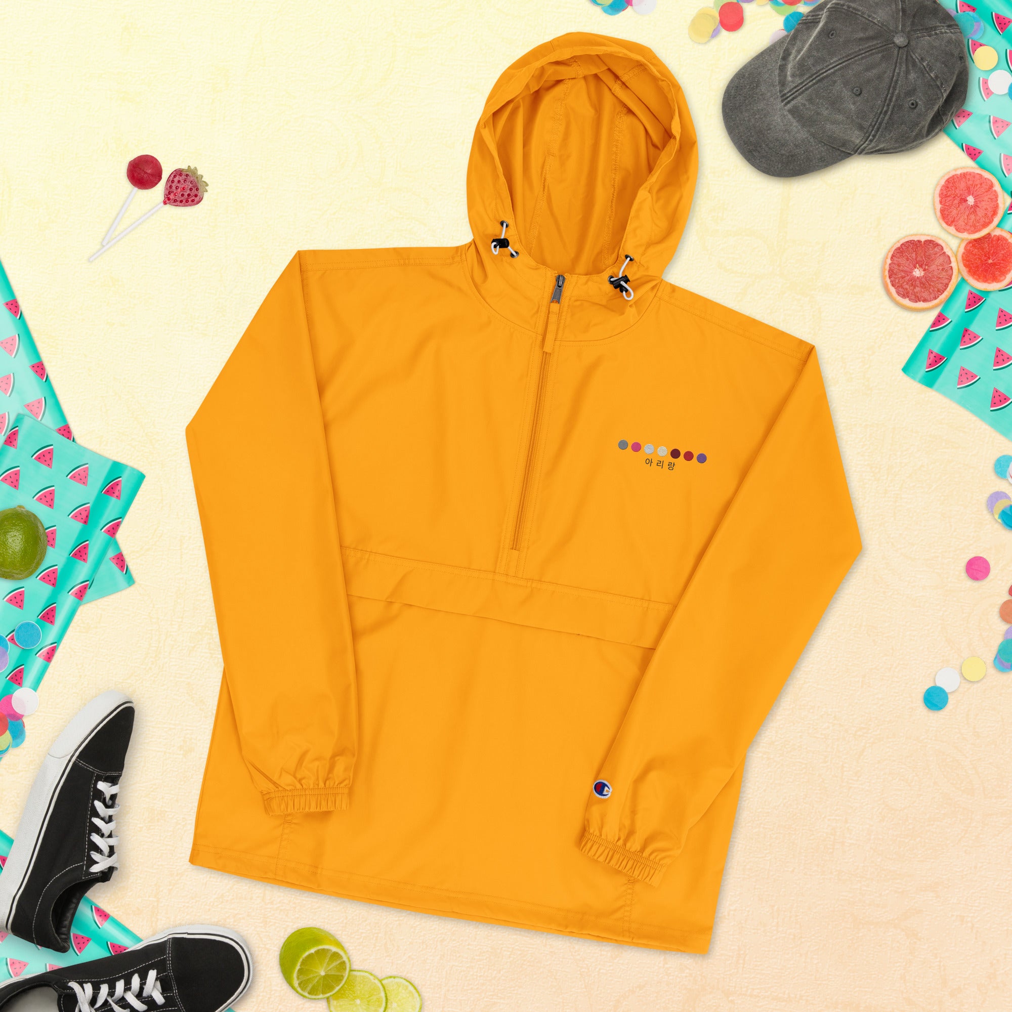 ARIRANG Embroidered Champion Packable Unisex Jacket (아리랑)