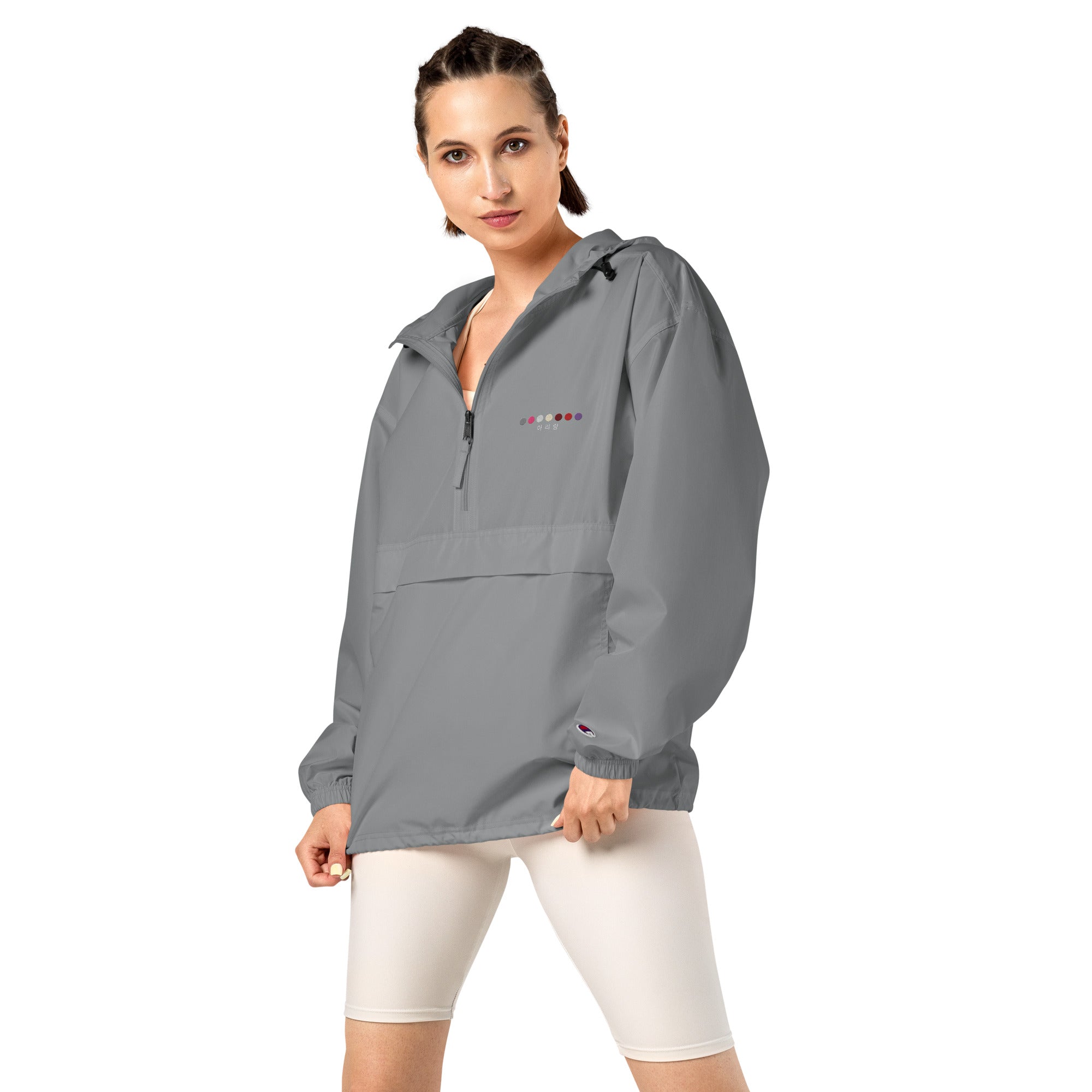 ARIRANG Embroidered Champion Packable Unisex Jacket (아리랑)