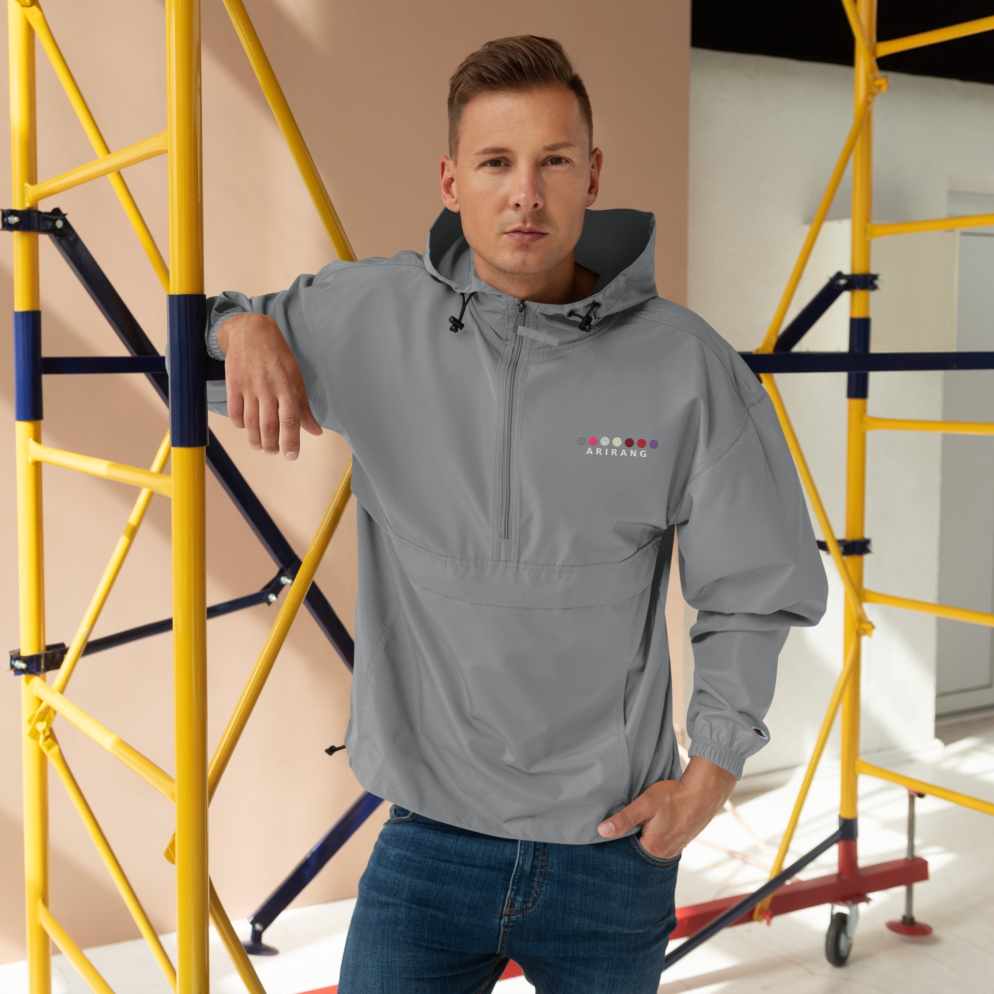ARIRANG Embroidered Champion Packable Jacket