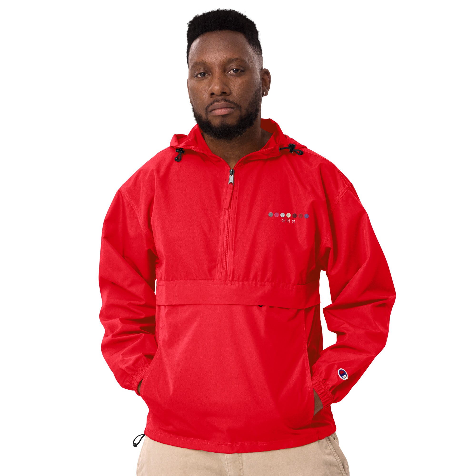 ARIRANG Embroidered Champion Packable Unisex Jacket (아리랑)